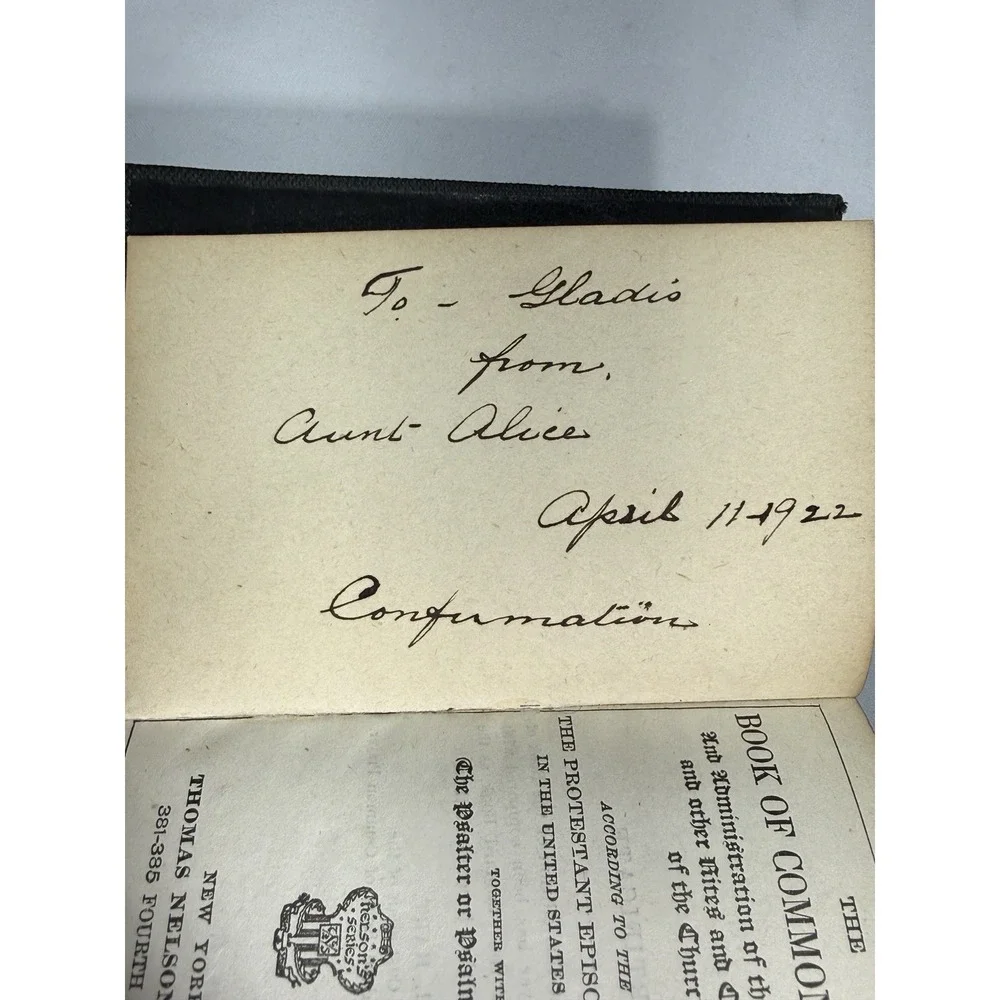 Joined The Hymnal and Common Prayer Book Set 1920's Antique Pocket Sized 4